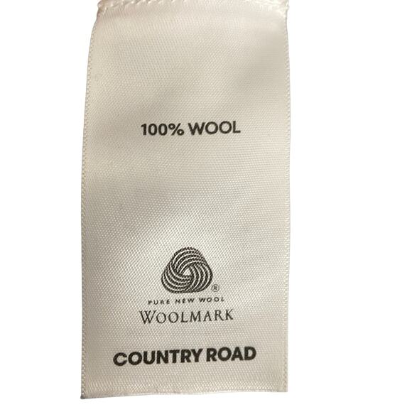 Country Road Australian Wool Open Front Sleeveless Cardigan Gray Lagenlook XS - Picture 5 of 6